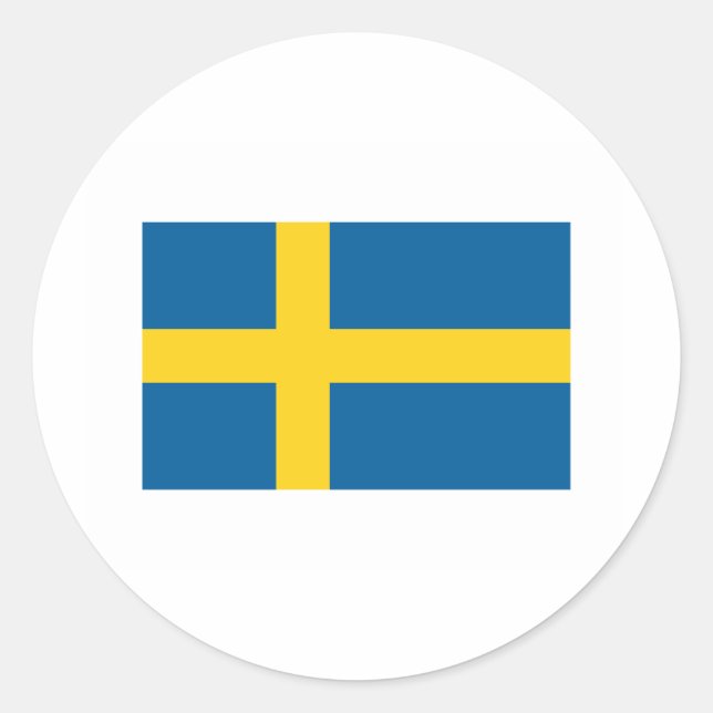 Sweden FLAG International Classic Round Sticker (Front)