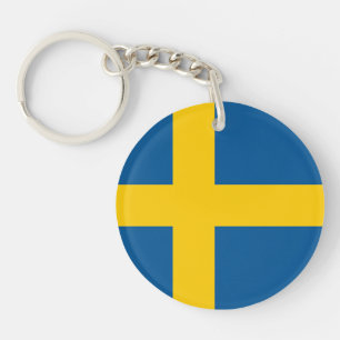 Sweden Flag Key Ring