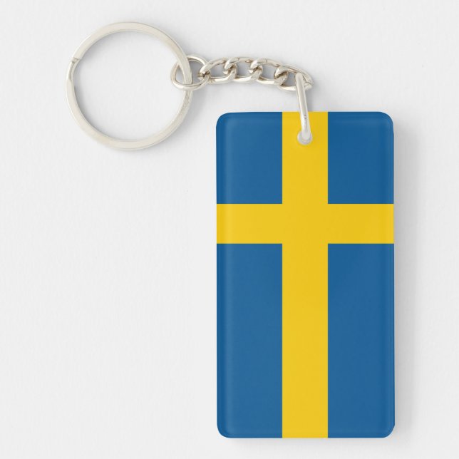 Sweden Flag Key Ring (Front)