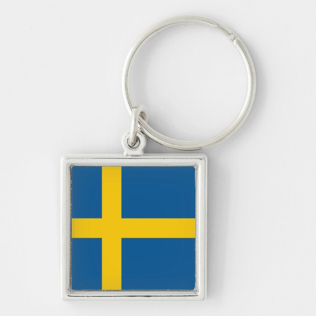 Sweden Flag Keychain (Front)