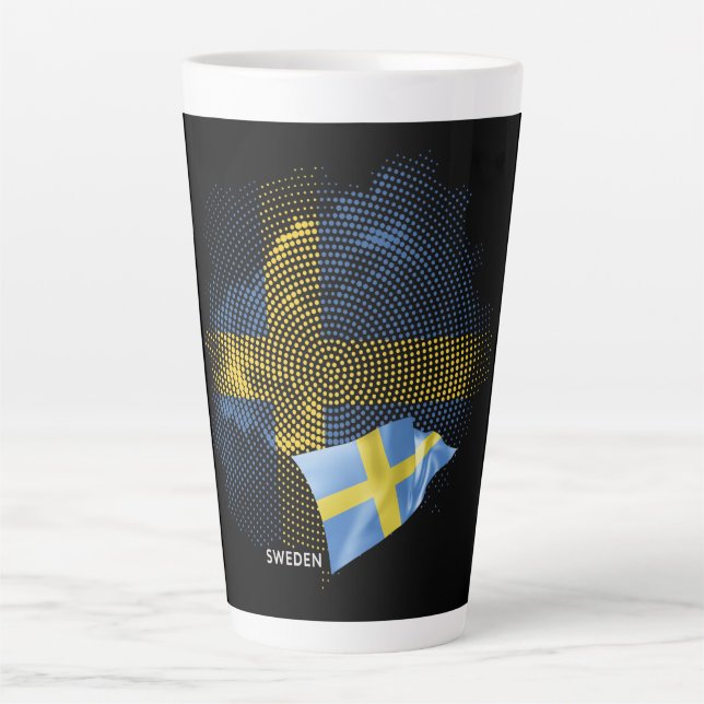 Sweden flag latte mug (Front)