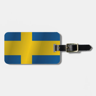 Sweden flag luggage tag
