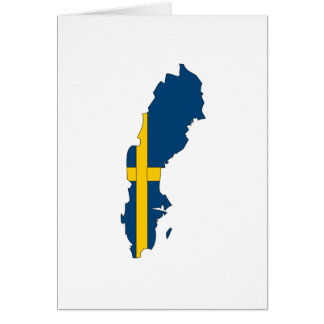Sweden flag map