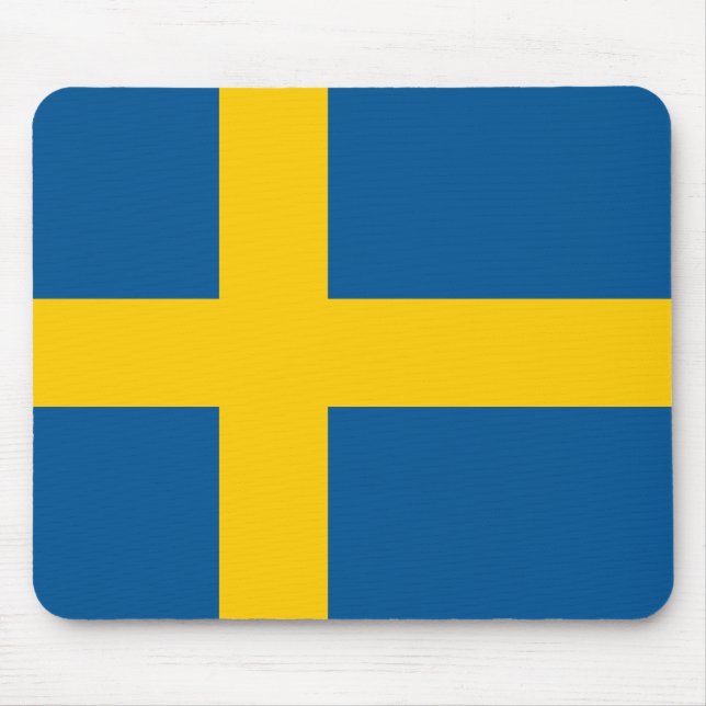 Sweden Flag Mouse Mat (Front)