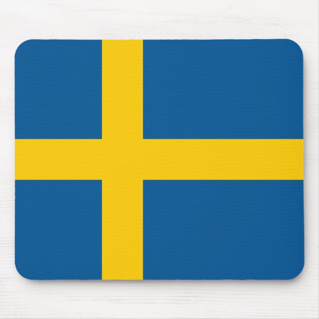 Sweden Flag Mouse Mat (Front)