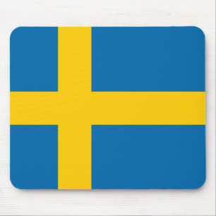 Sweden flag mouse mat