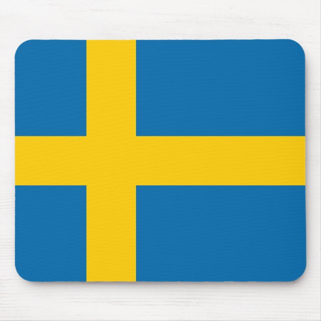Sweden flag mouse mat (Front)