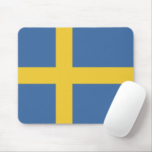 Sweden flag mouse mat