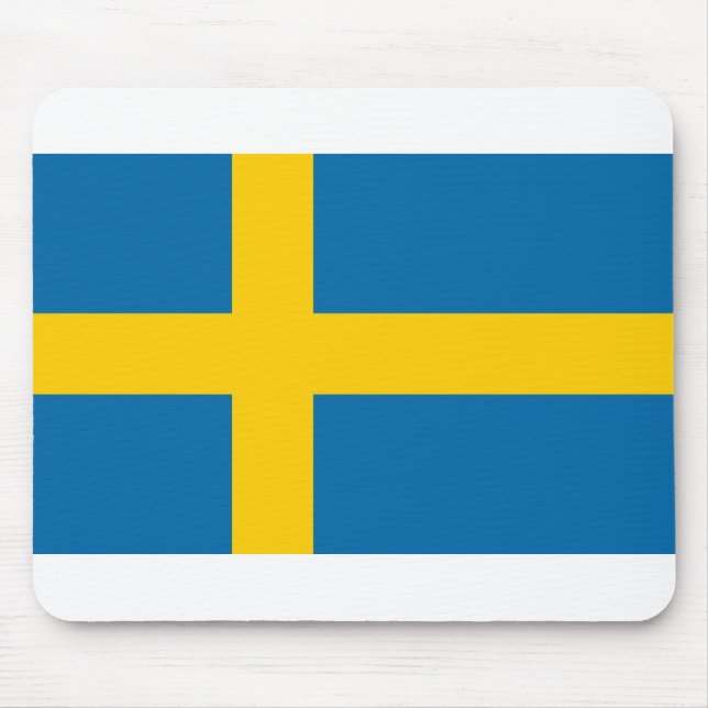 Sweden Flag Mouse Mat (Front)