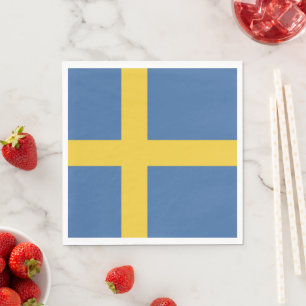 Sweden flag napkin