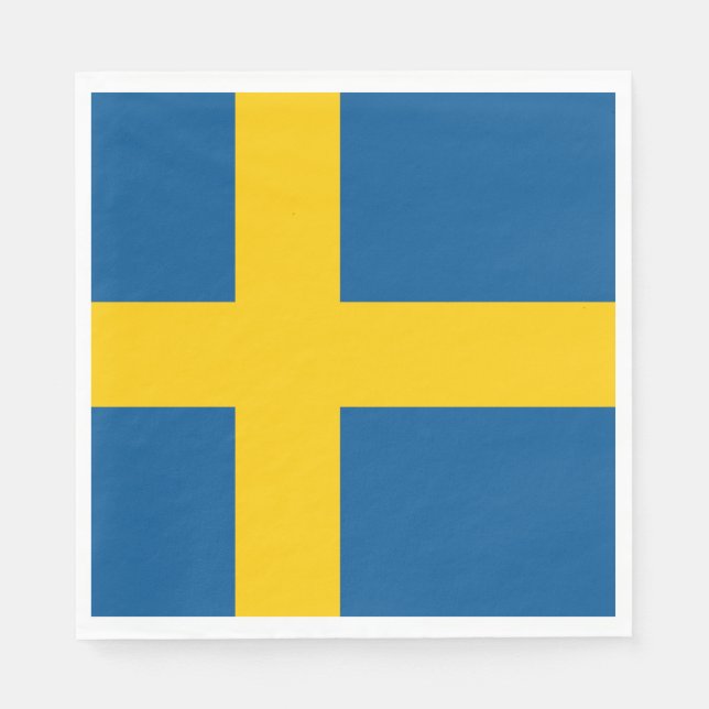Sweden Flag Napkin (Front)