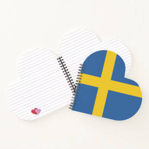 Sweden flag notebook