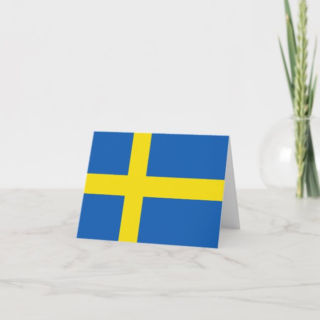 Sweden Flag Notecard (Front)