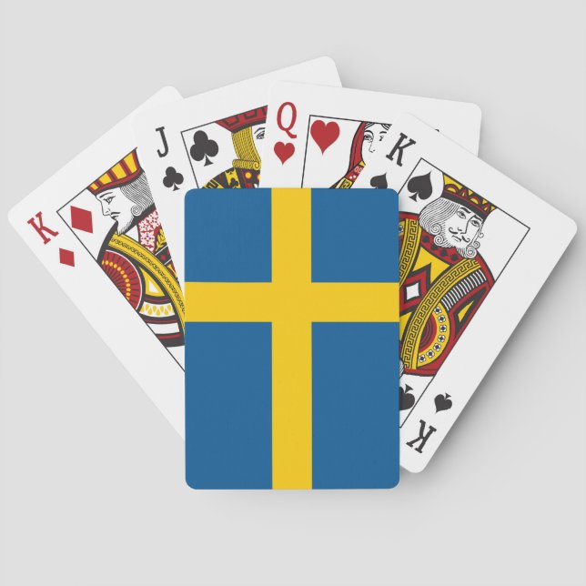 Sweden Flag Playing Cards (Back)