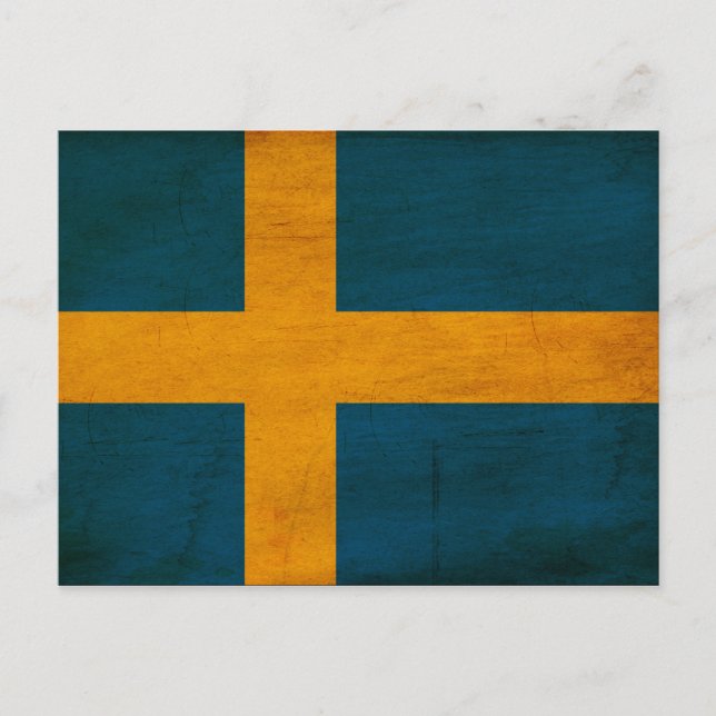 Sweden Flag Postcard (Front)