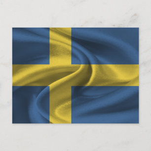 Sweden Flag Postcard
