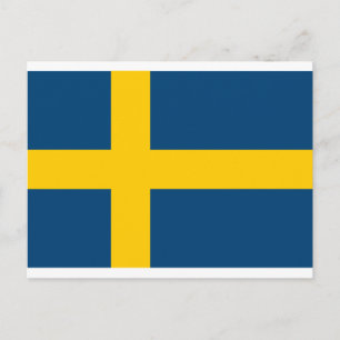 Sweden Flag Postcard