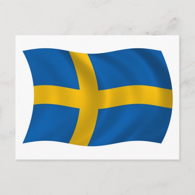 Sweden Flag Postcard (Front)