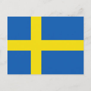 Sweden Flag Postcard