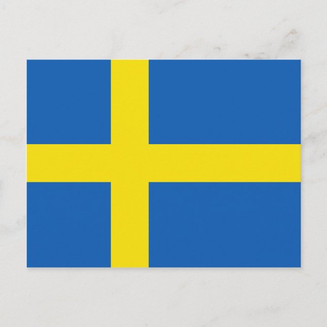 Sweden Flag Postcard (Front)