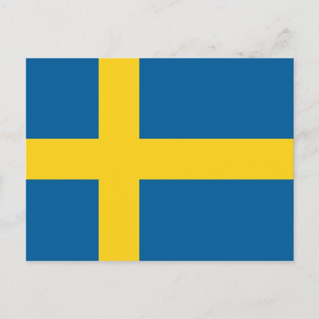 sweden flag postcard (Front)