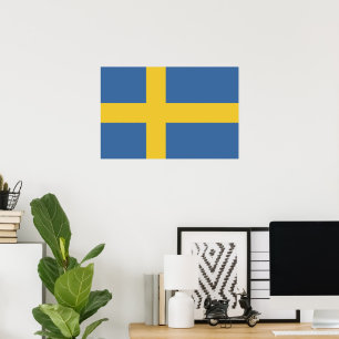 Sweden flag poster