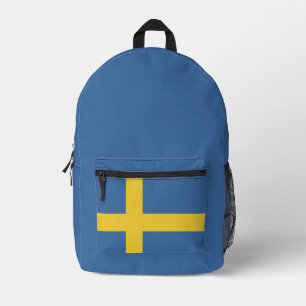 Sweden flag printed backpack