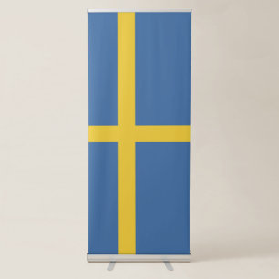 Sweden flag retractable banner