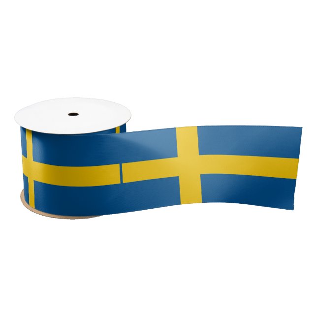 Sweden Flag Satin Ribbon (Spool)