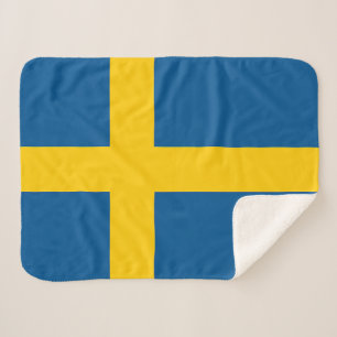 Sweden Flag Sherpa Blanket