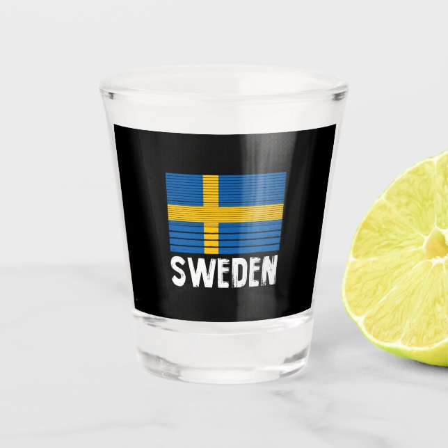 Sweden Flag  Shot Glass (Front)