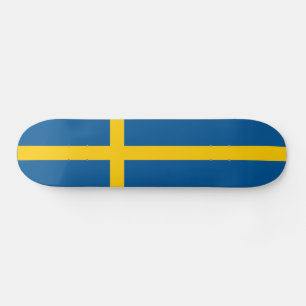 Sweden Flag Skateboard