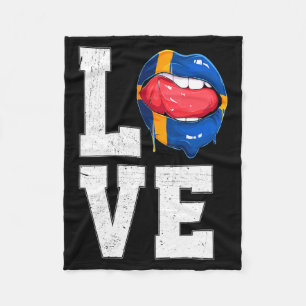 Sweden Flag Soccer Fan Love Swede T Shirt Fleece Blanket