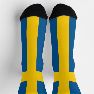 Sweden Flag Socks