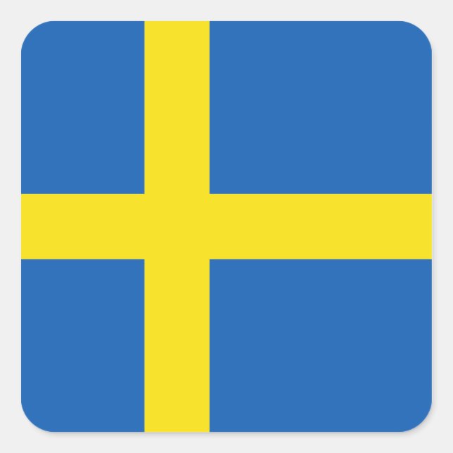 Sweden Flag Sticker (Front)