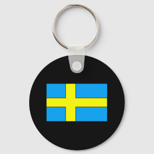 Sweden Flag T-shirts and Gifts Key Ring