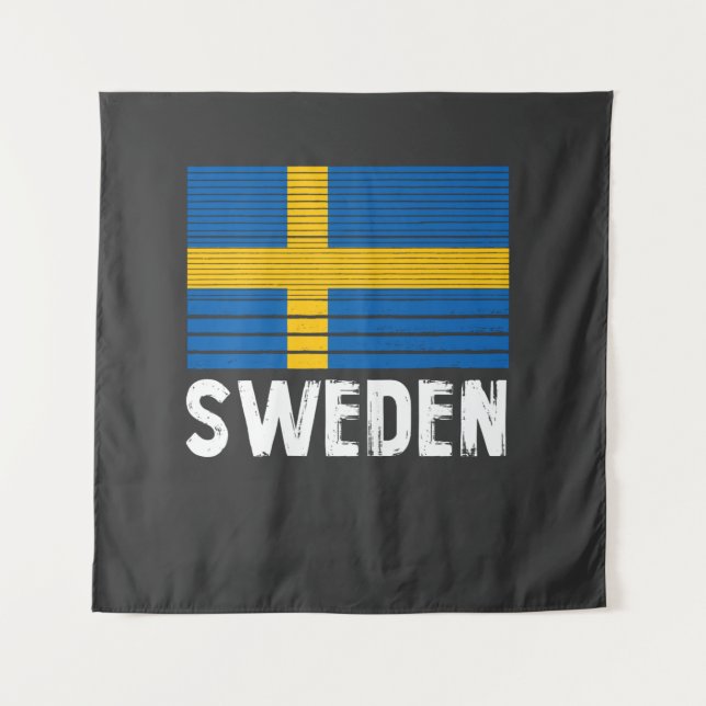 Sweden Flag Tapestry (Front)
