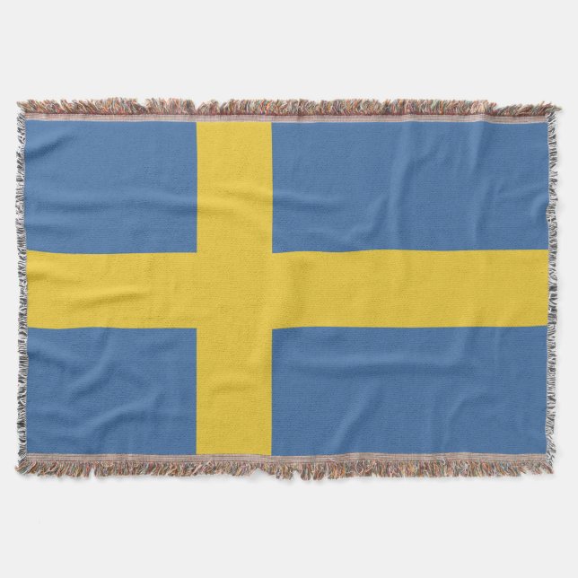 Sweden flag throw blanket (Front)