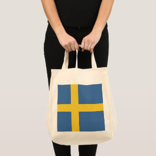 Sweden flag tote bag