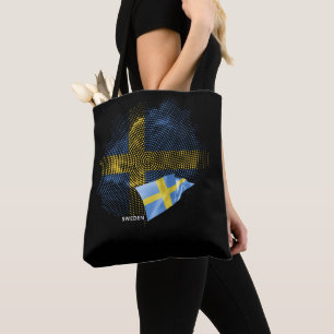 Sweden flag tote bag