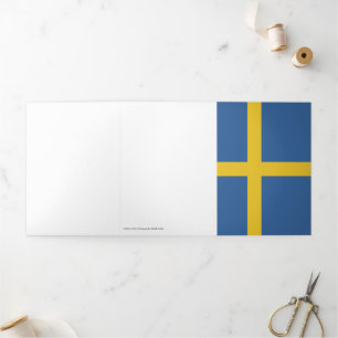 Sweden flag Tri-Fold card