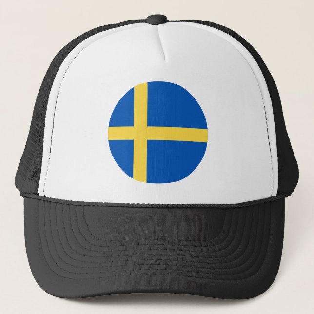 Sweden Flag Trucker Hat (Front)
