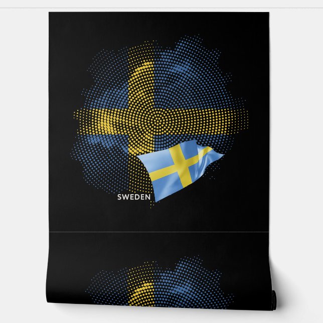 Sweden flag wallpaper (Unrolling)