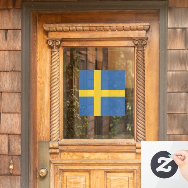 Sweden flag window cling (Home Door)