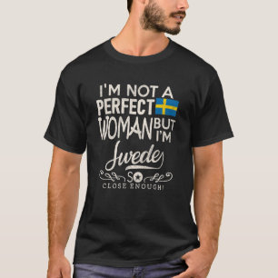 Sweden Flag Woman Swedish Pride Souvenir T-Shirt
