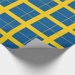 Sweden Flag Wrapping Paper