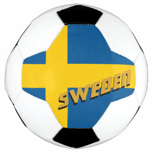 Sweden Football & Swedish Flag / Sports