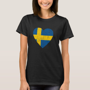 Sweden Gift Flag Sverige Vintage Sweden Malmö Swed T-Shirt