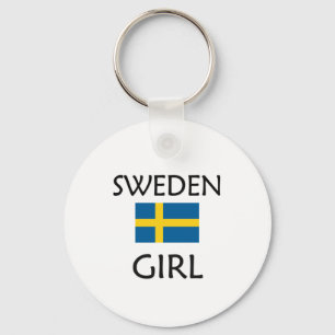 SWEDEN GIRL KEY RING
