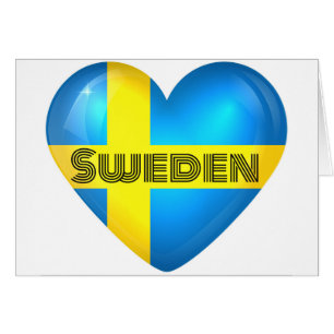 Sweden Heart Flag